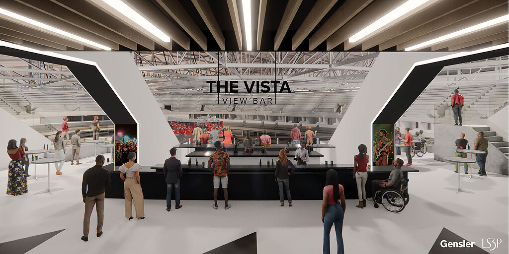 A group of people in a room.