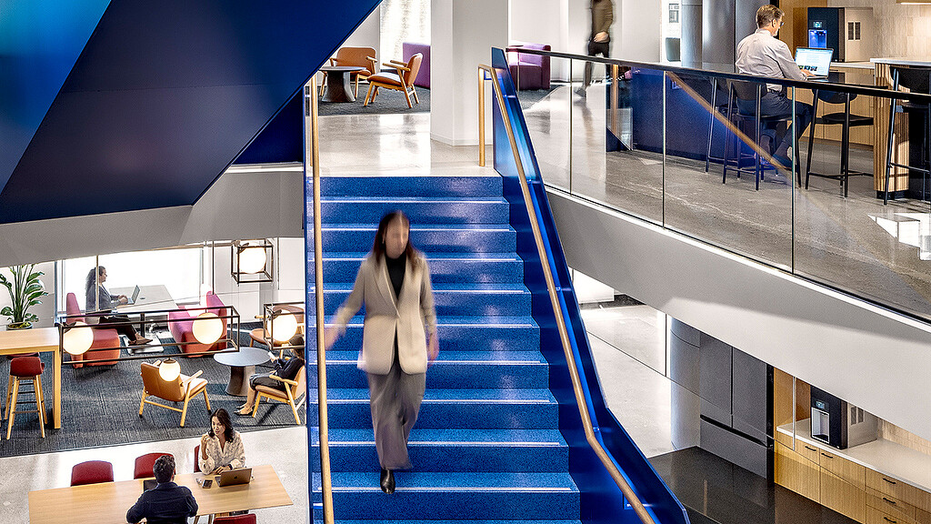 IBM flagship office staircase