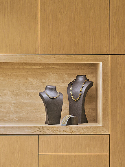 Wilkes Bashford store jewelry display