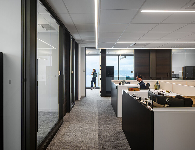 A man and woman in an office.