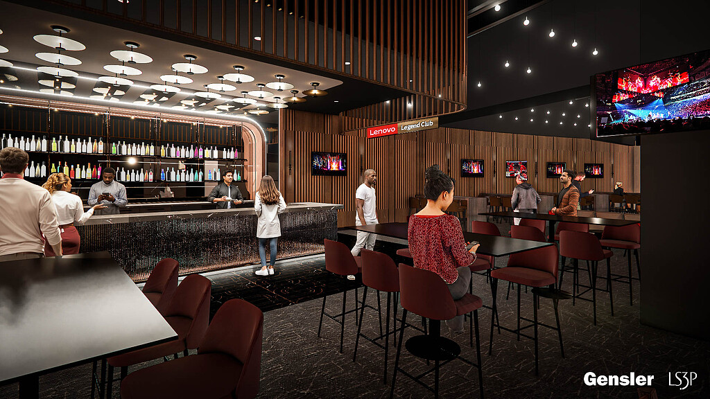 A group of people sitting at a bar.