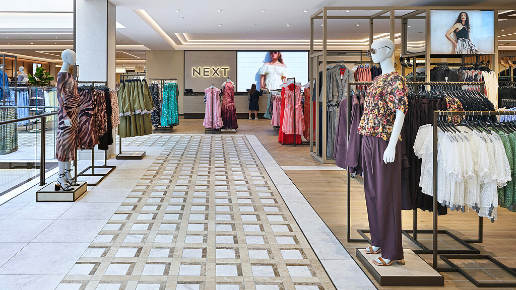 A store with a variety of dresses.