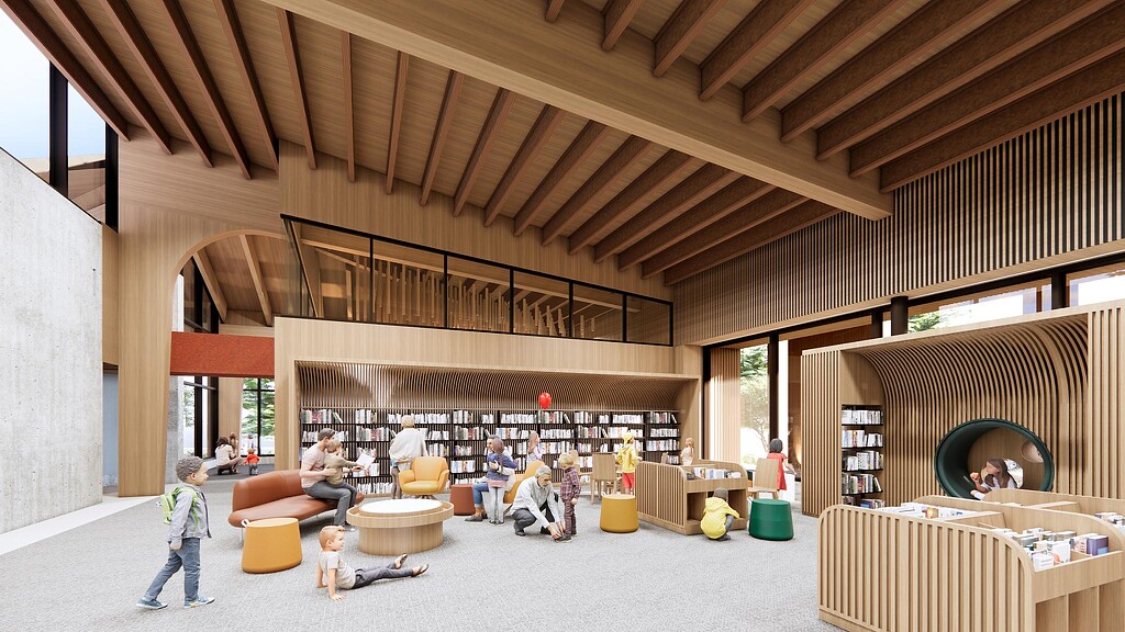 A group of people in a room.