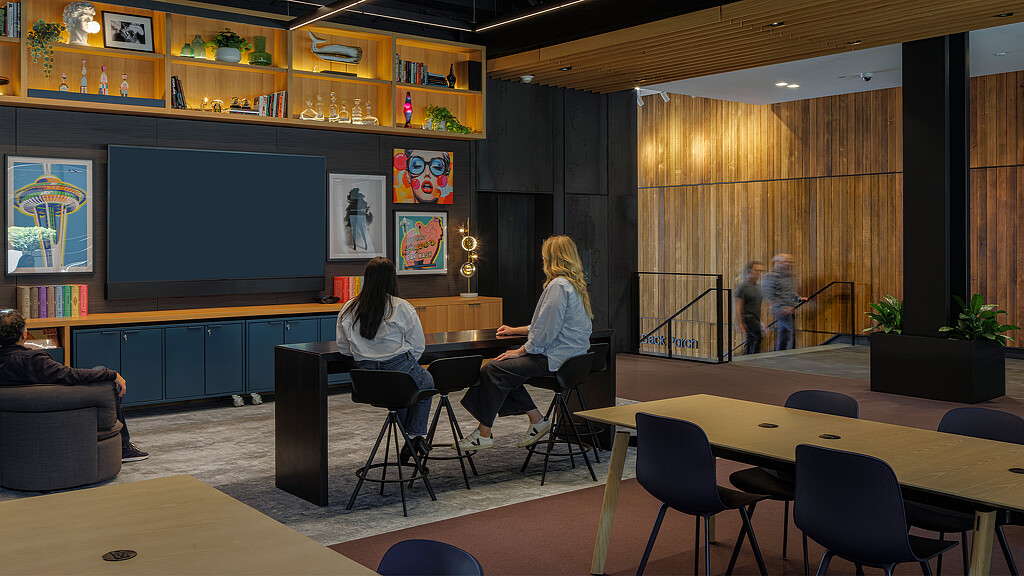 A few women sitting at a table.