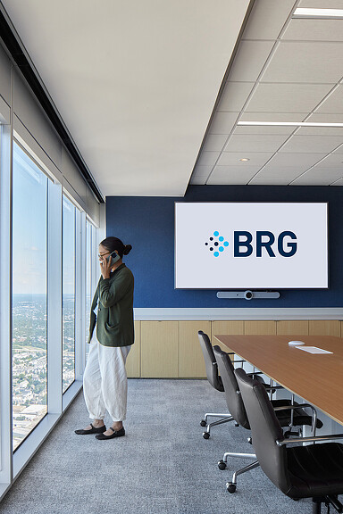 A man talking on the phone.