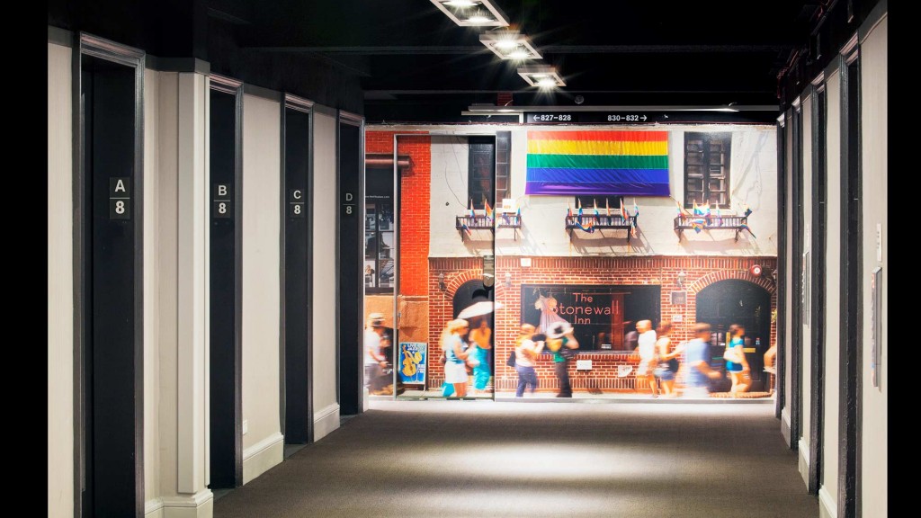 A group of people in a room.