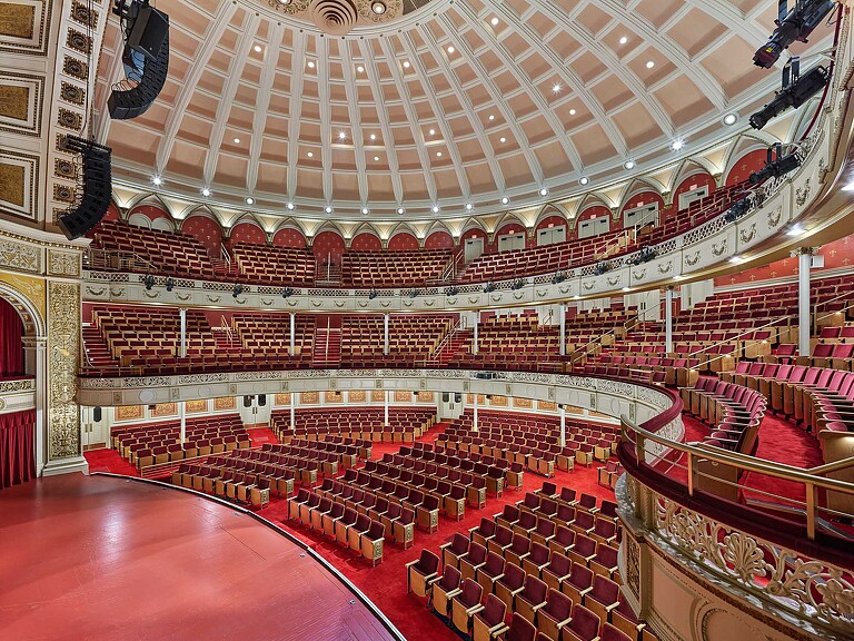 A large empty auditorium.