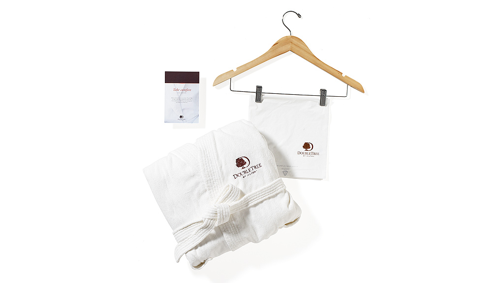 A pair of white t-shirts.