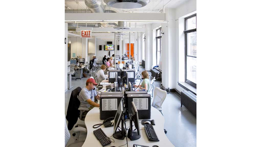 People working in an office.