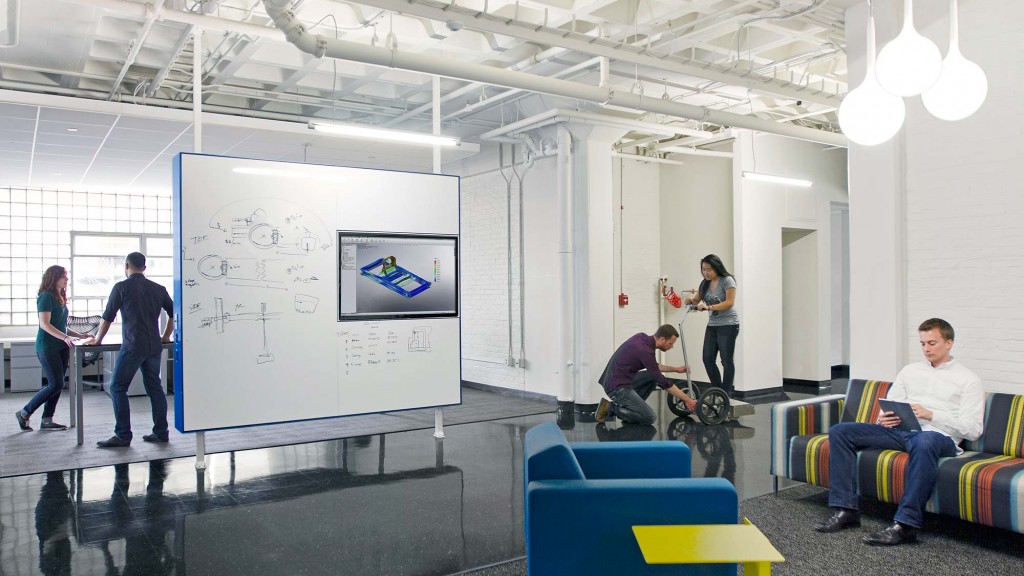 A group of people in a room.