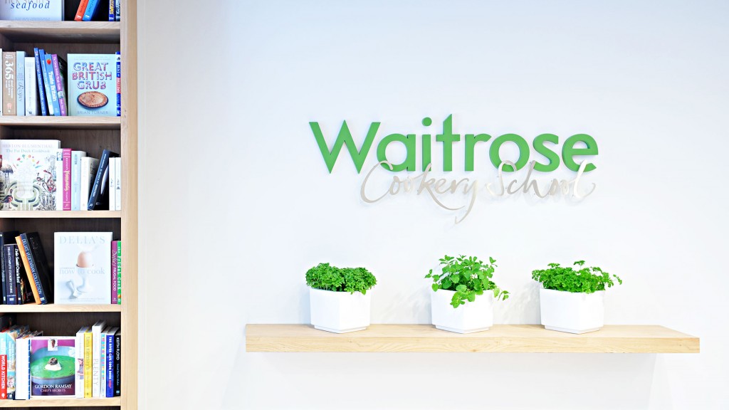 A shelf with plants on it.