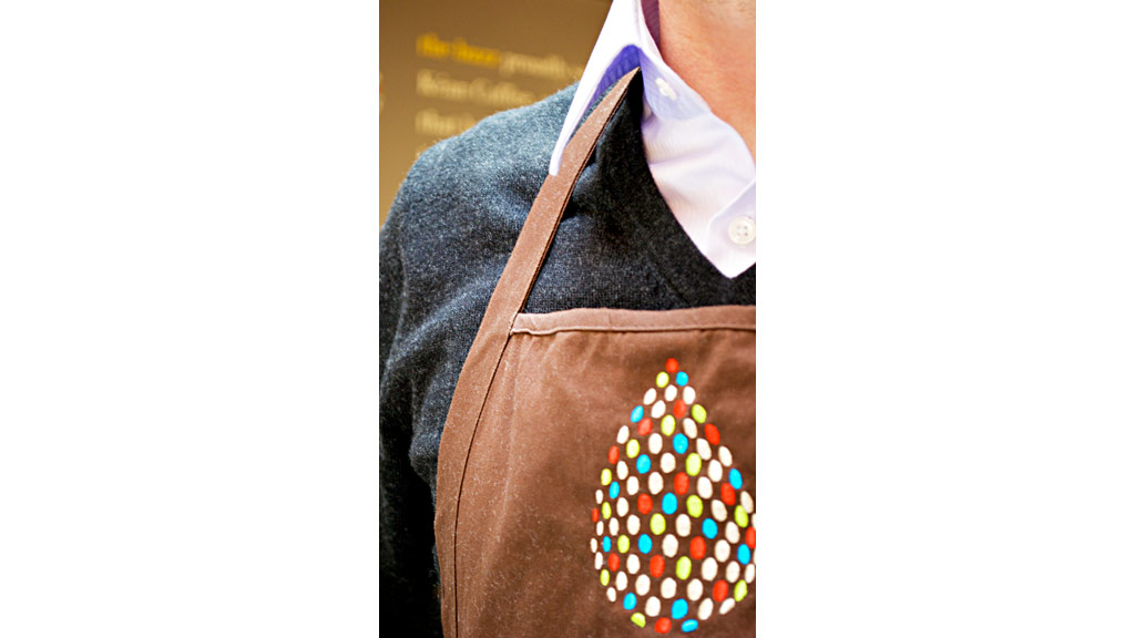 A person wearing a tie.