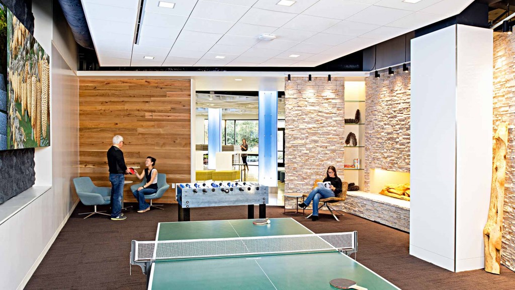 A group of people in a room.