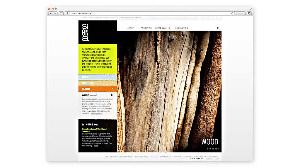 Graphical user interface, website.