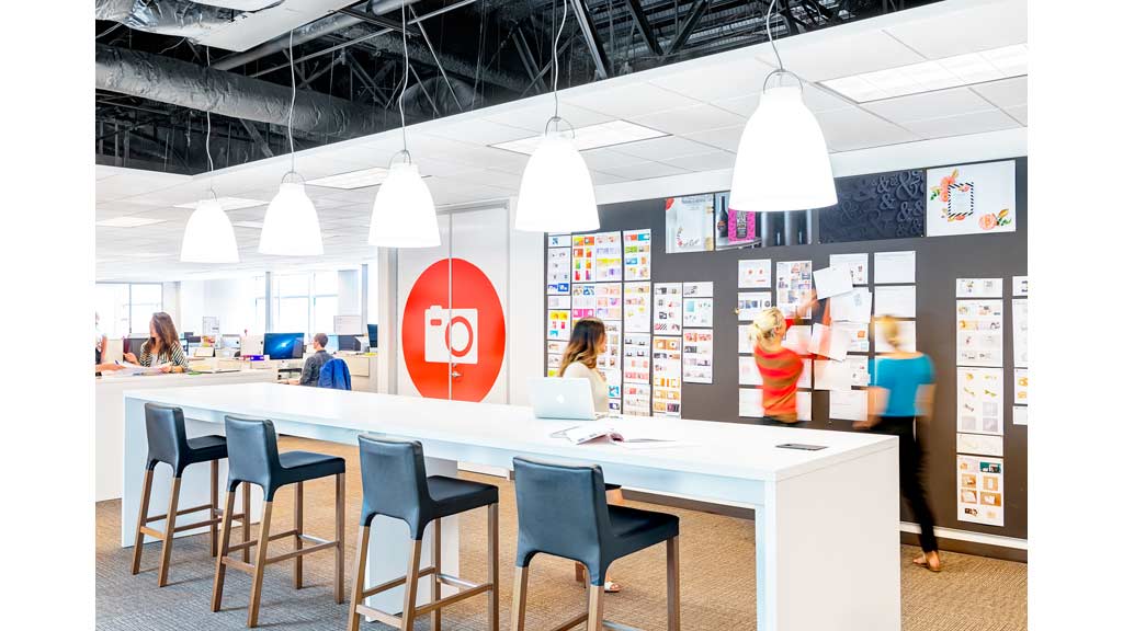 A group of people in a room.