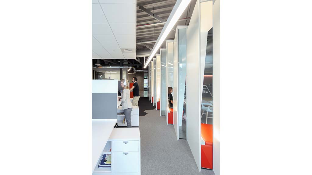 People standing in a room.