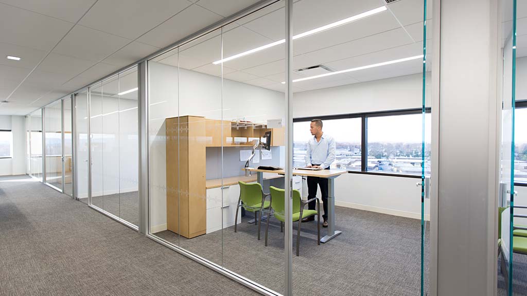 A person sitting at a desk.