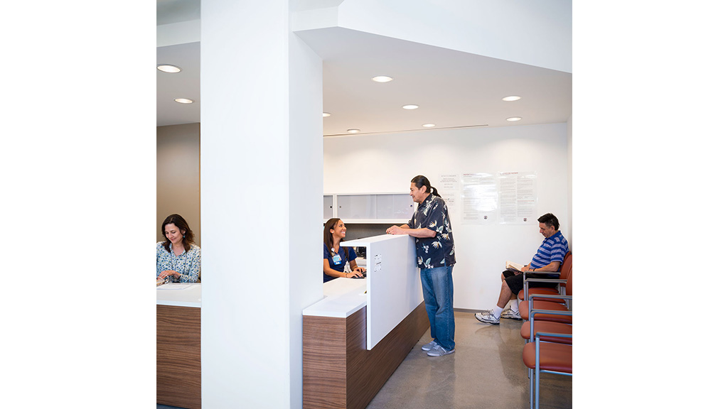 A person giving a presentation.