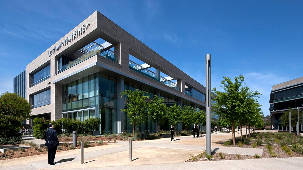 A building with a sign on it.