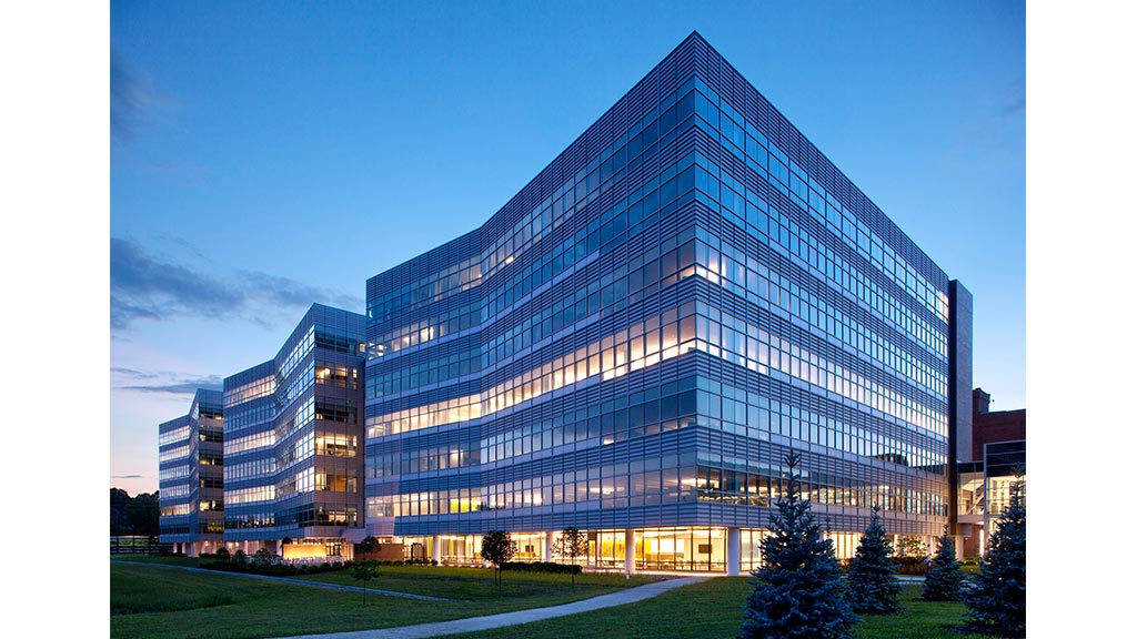A building with many windows.