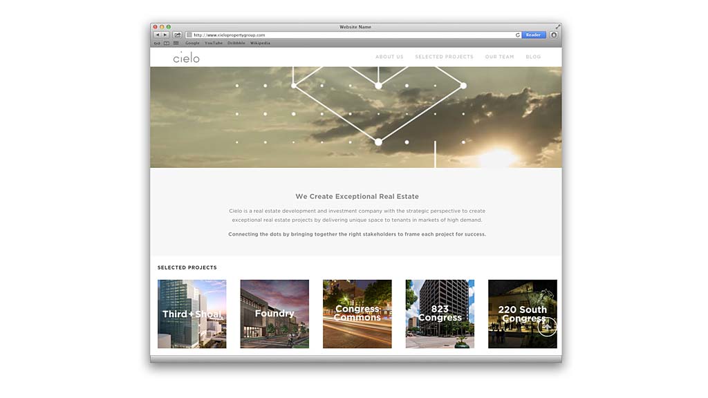 Graphical user interface, website.