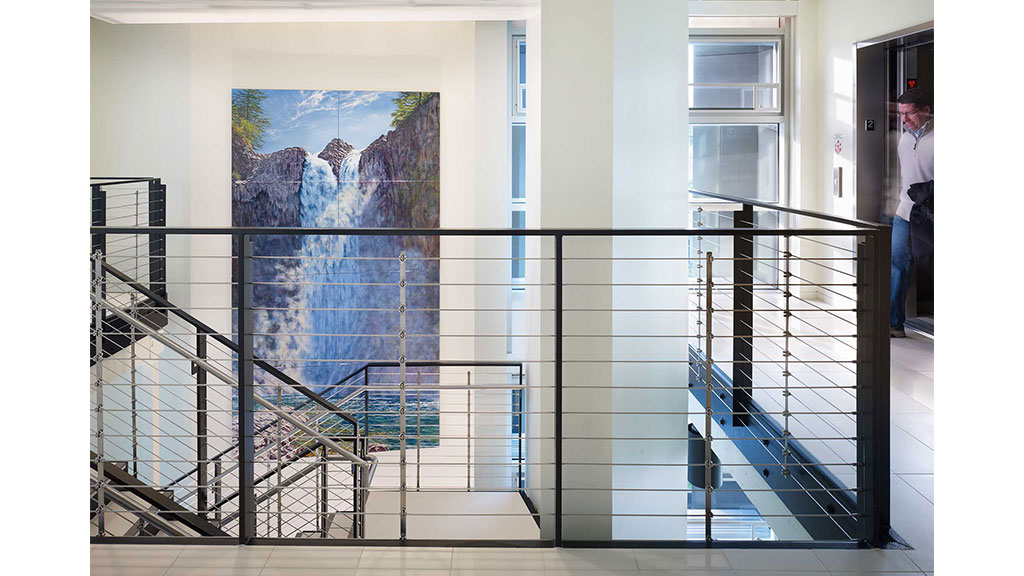 A person standing in a doorway.