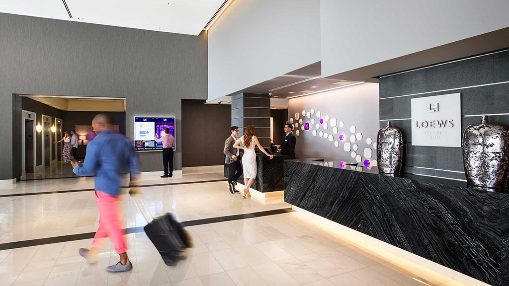 A group of people in a room.