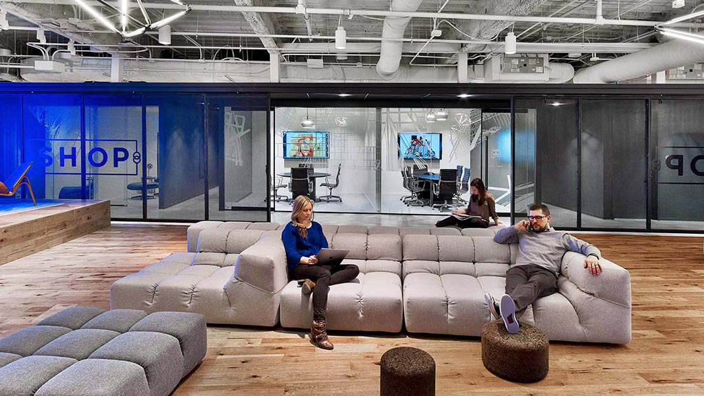 People sitting on a couch.