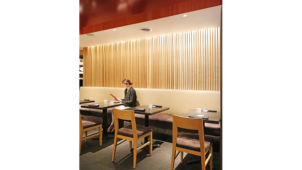 A person sitting at a table.