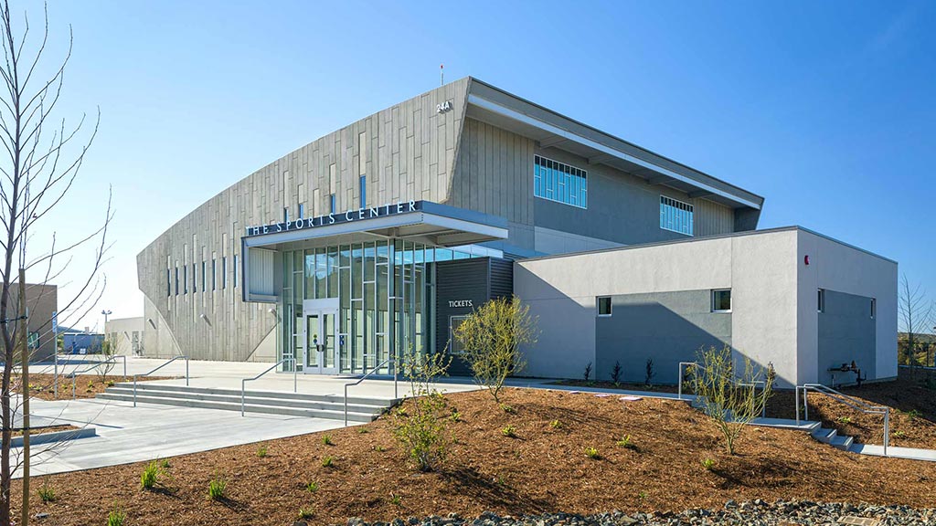 A building with a lot of windows.