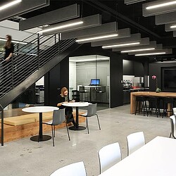 A person sitting at a table.