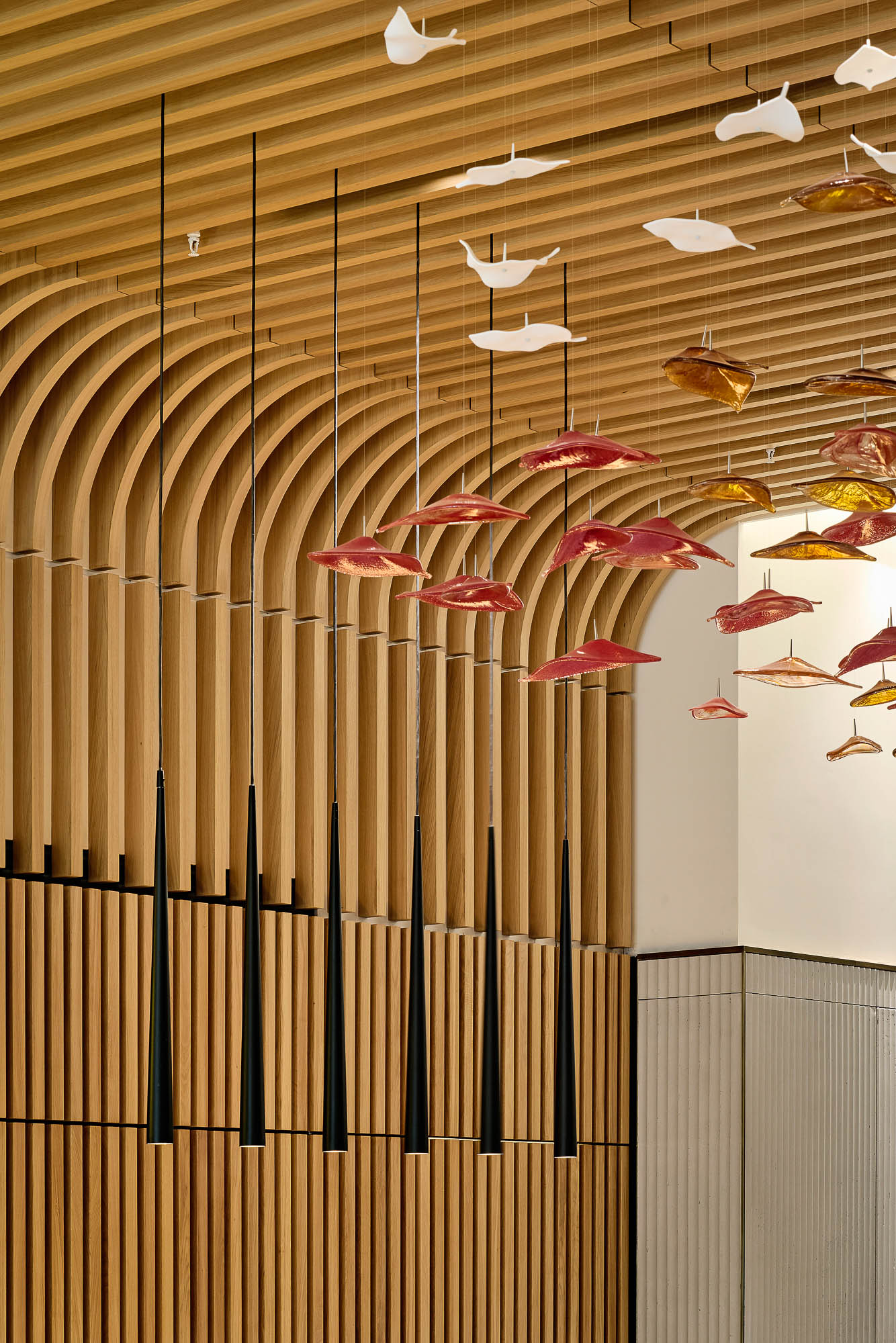A group of flying insects.