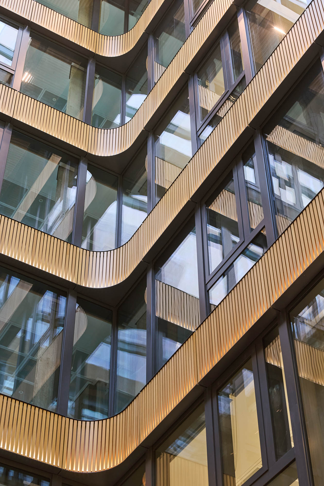 A building with many windows.