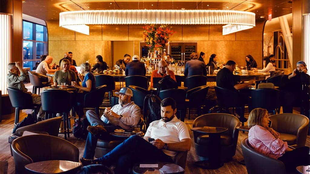 Delta One Lounge at JFK airport, The Wall Street Journal