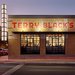 A building with a sign on it.