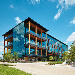 A building with a lot of windows.
