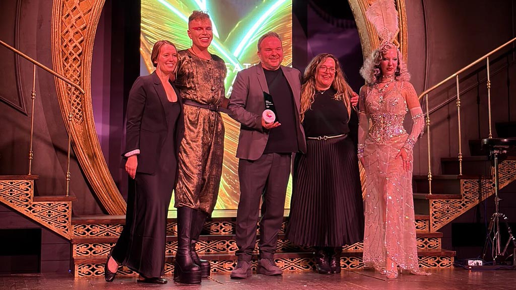 A group of people on a stage.