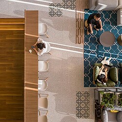 A person taking a selfie in a bathroom.