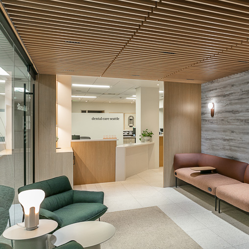 Dental Care Seattle waiting room and reception