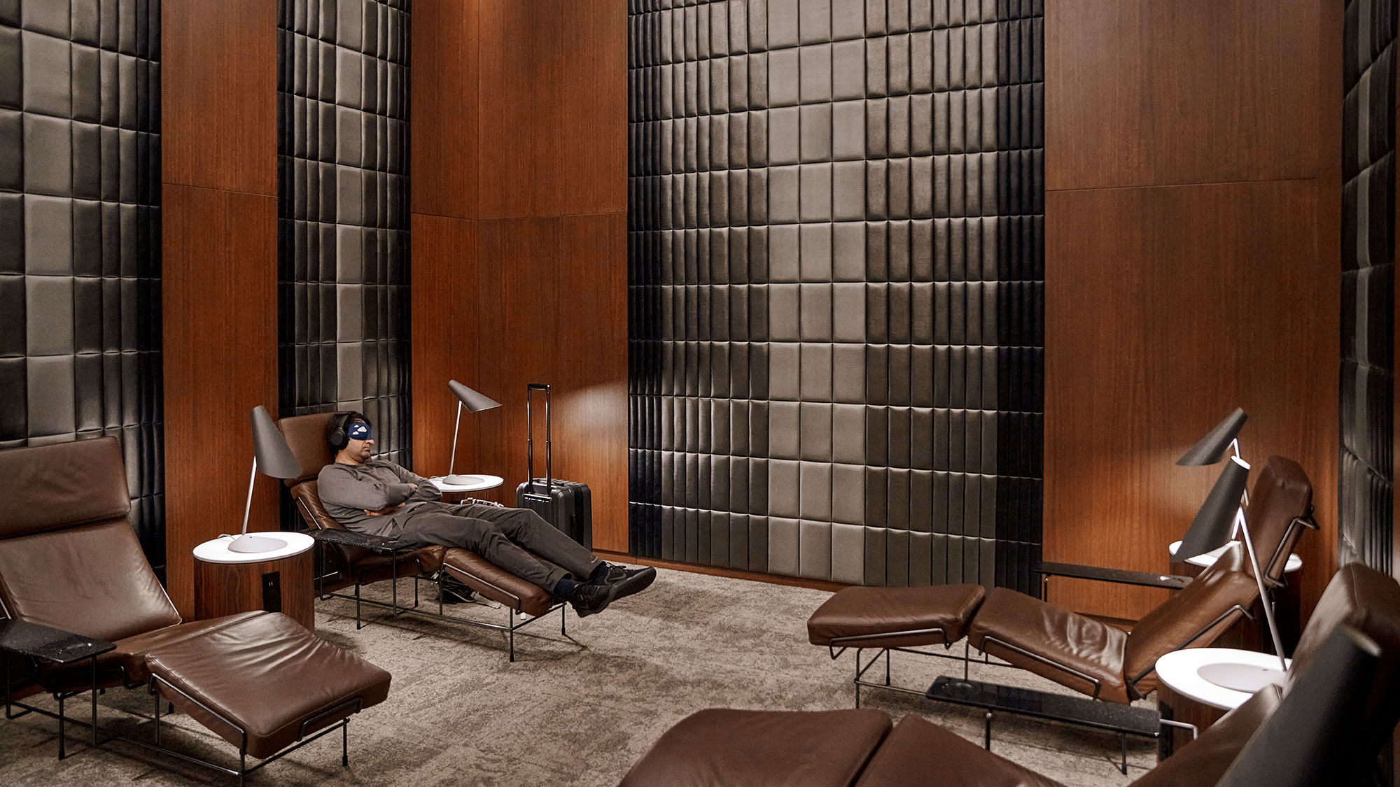 A person sitting in a chair.