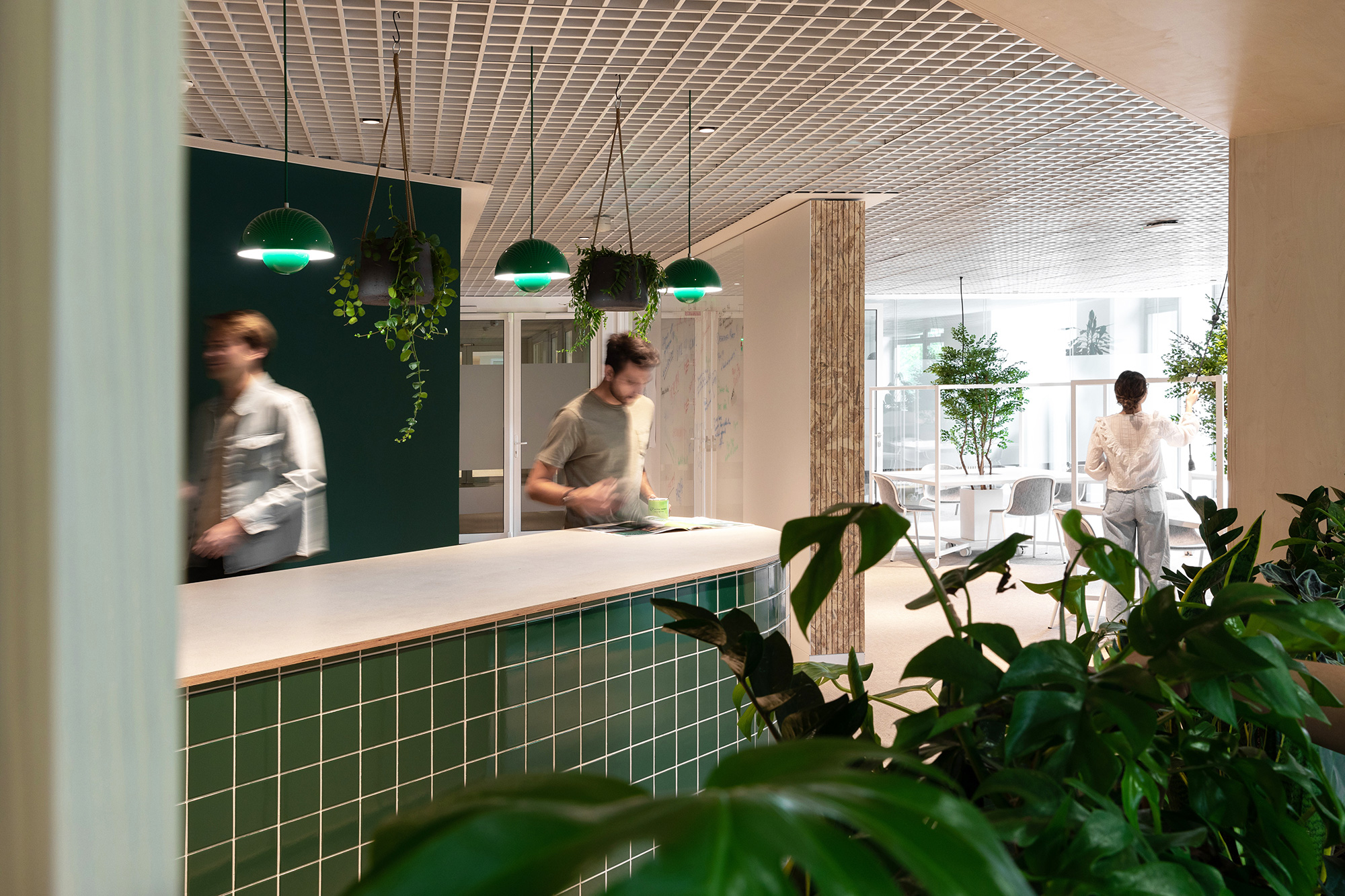 A group of men in a room.