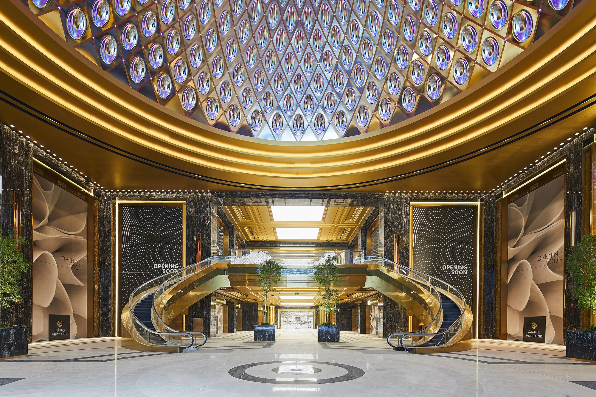 A building with a large arched ceiling.