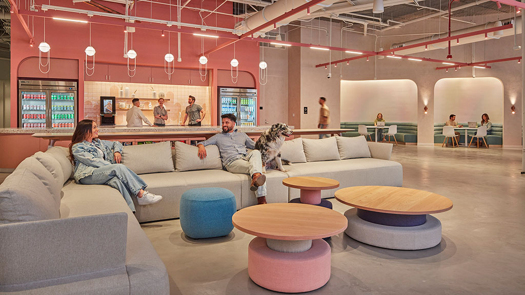 People sitting on a couch.