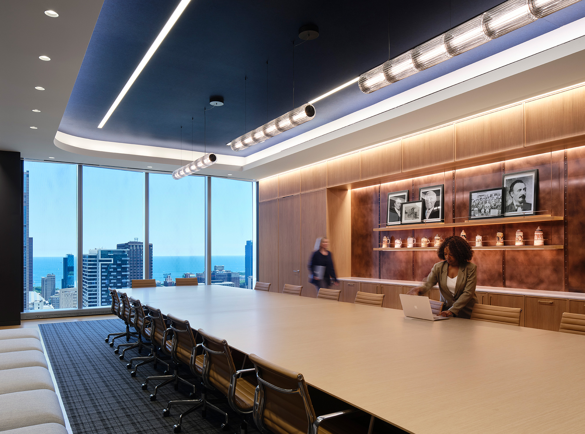 A person working in an office.