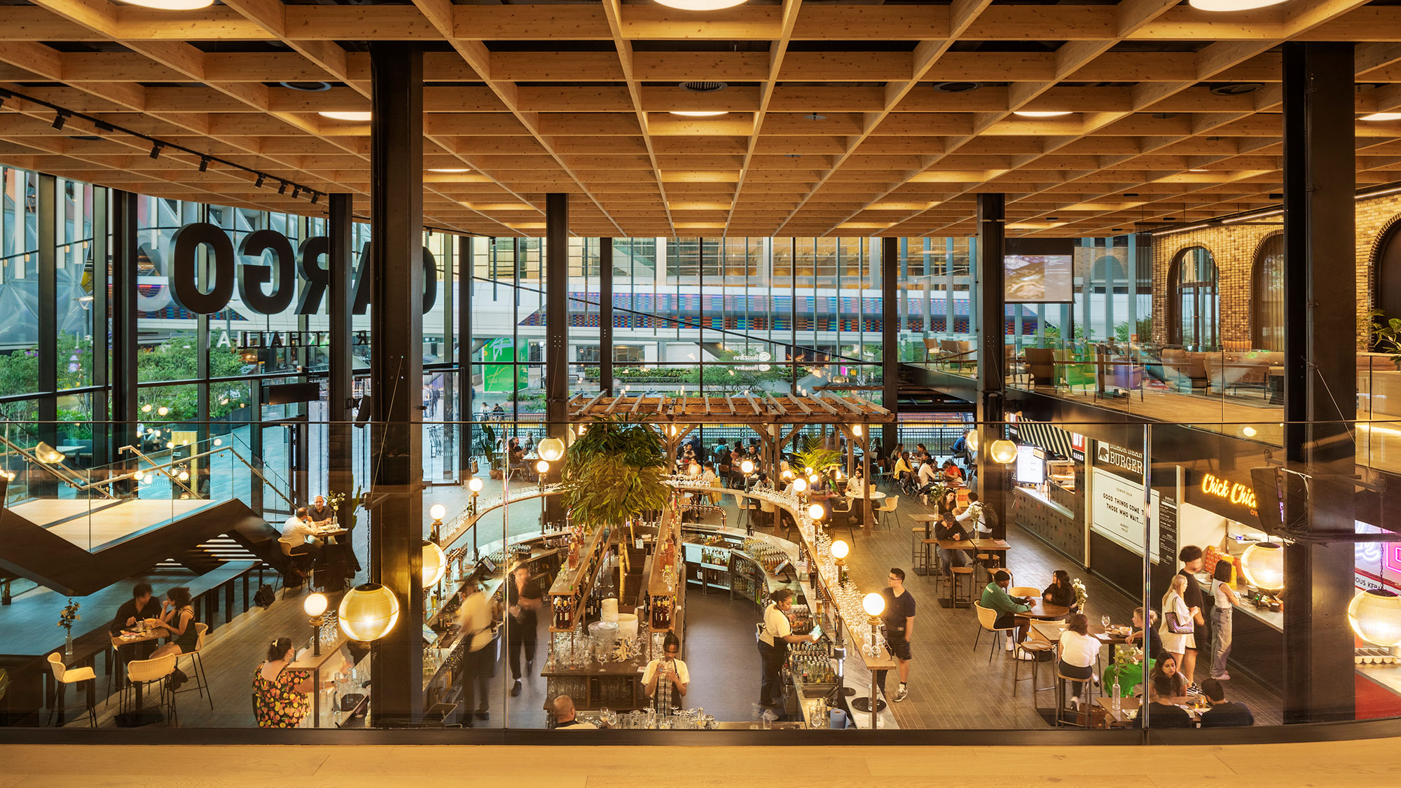 A group of people in a room.