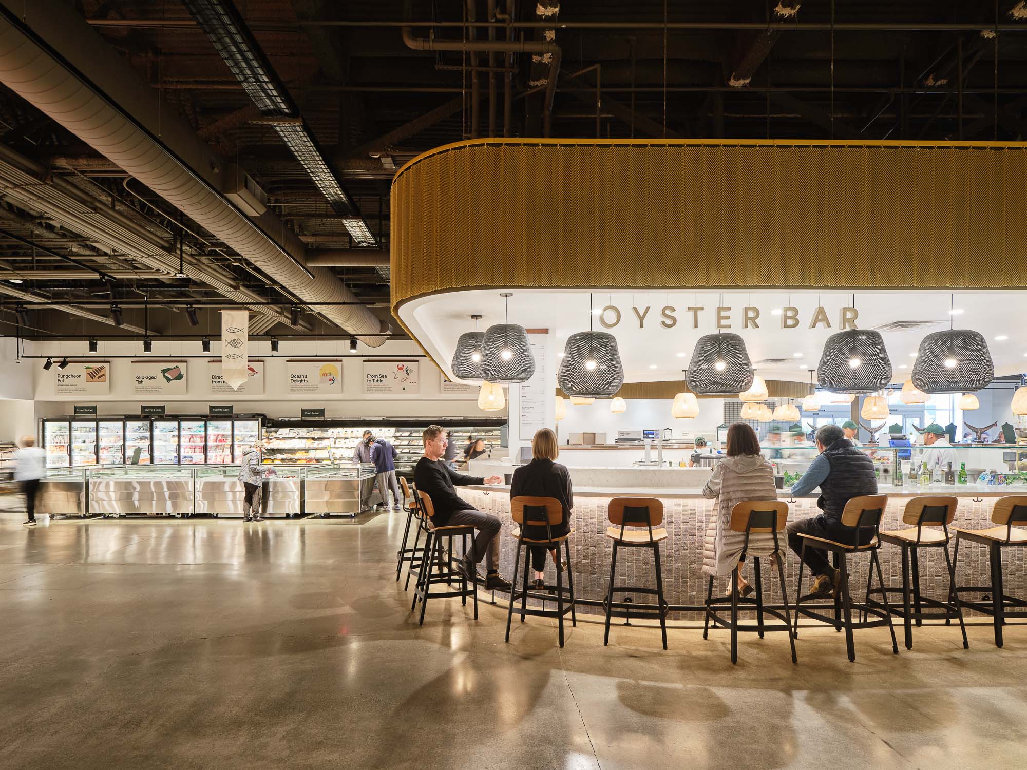 People sitting at a table.