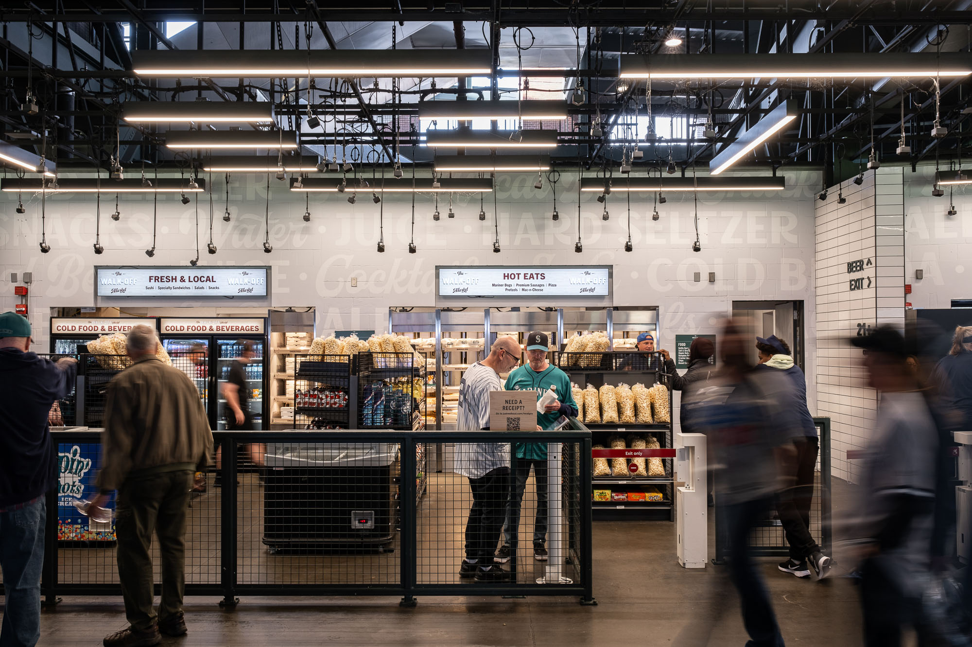 People standing in a store.