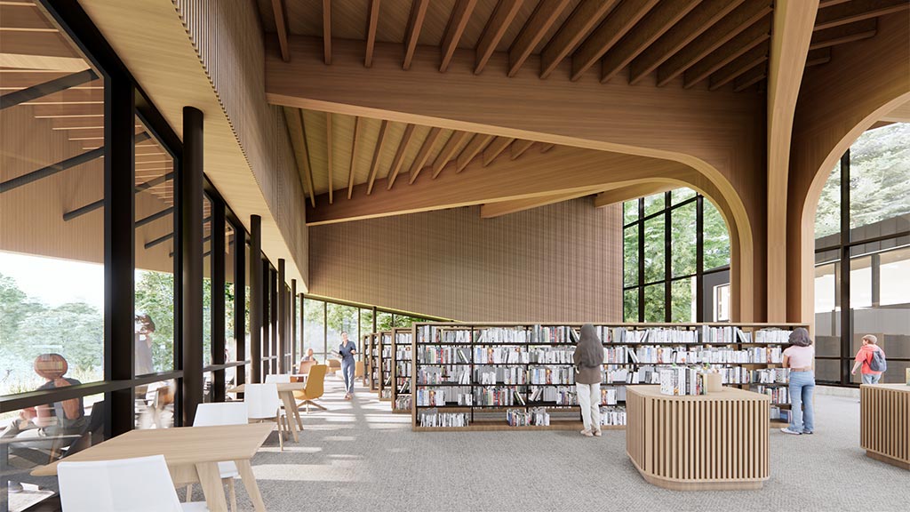 A group of people in a room.