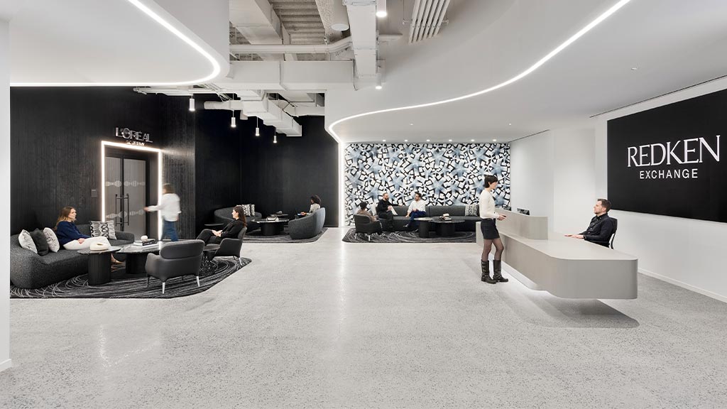 A group of people in a room.