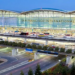 A large stadium with a large crowd.